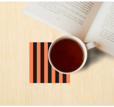 Coasters with striped pattern surface - TenStickers