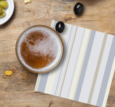 Coasters with subtle striped pattern - TenStickers