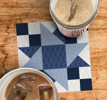 Elegant floral star pattern coasters - TenStickers