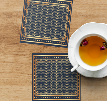 Elegant geometric pattern coasters - TenStickers