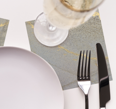 Elegant gold foil surface coasters - TenStickers