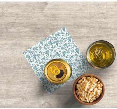Floral textured surface coasters - TenStickers