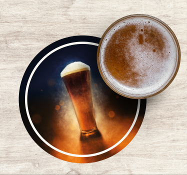 Fresh beer design beer coasters - TenStickers