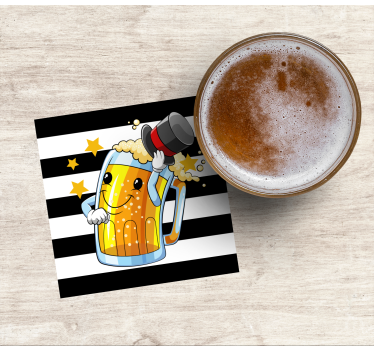 Funny Beer design beer coasters - TenStickers