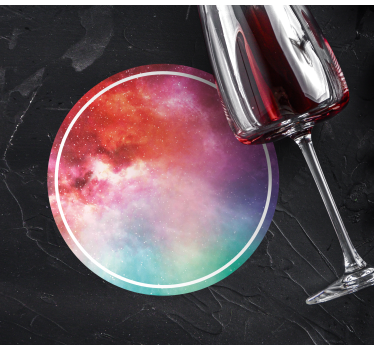 Galactic colorful swirl coasters - TenStickers