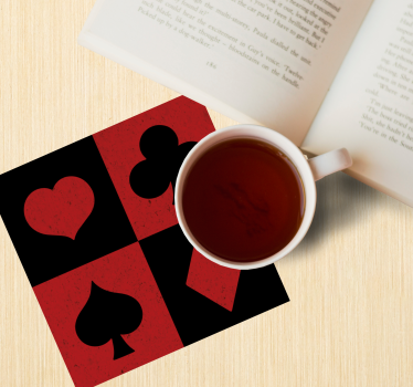 Geek coasters card symbols patch - TenStickers
