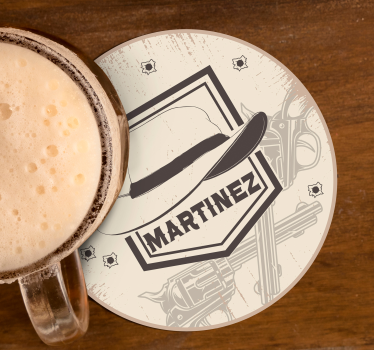 Geek coasters western hat and guns design - TenStickers
