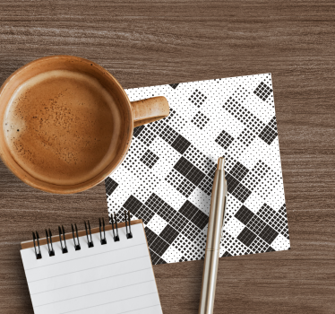 Geometric dot pattern coasters - TenStickers
