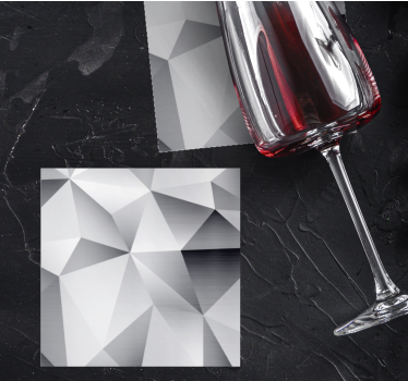 Geometric metallic pattern coasters - TenStickers