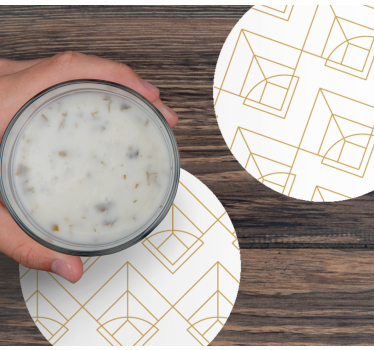Geometric pattern coasters - TenStickers