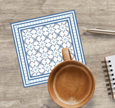 Geometric shape motif coasters - TenStickers
