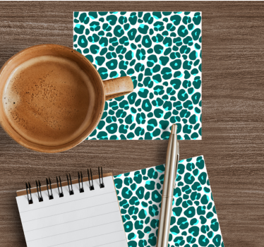 Leopard spot print coasters - TenStickers