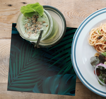 Lush greenery pattern coasters - TenStickers