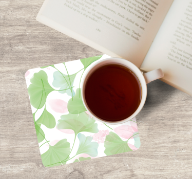 Lush leaf patterns coasters - TenStickers