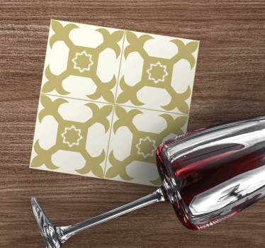 Symmetrical pattern coasters - TenStickers