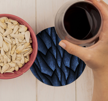 Textured wave pattern coasters - TenStickers
