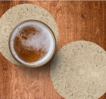 Wood corkboard effect texture effect coaster - TenStickers