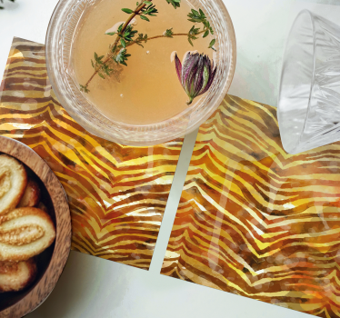 Zebra Textura Acuarela texture effect coaster - TenStickers
