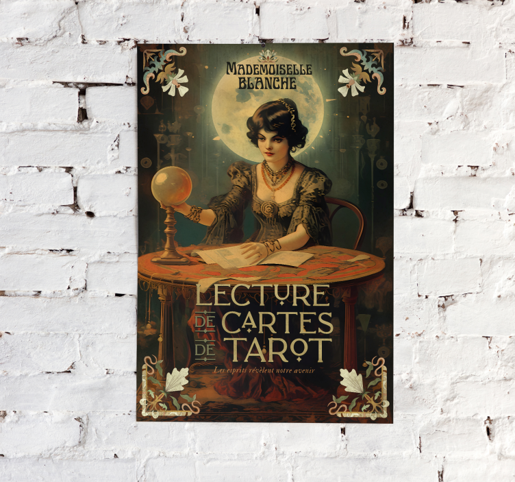 Tarot readings vintage poster wall - TenStickers