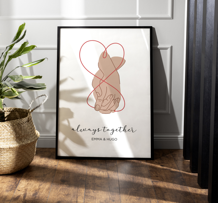 Always together romantic master bedroom poster - TenStickers