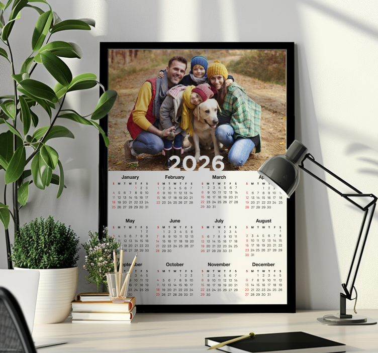 Customisable poster calendar 2026 - TenStickers