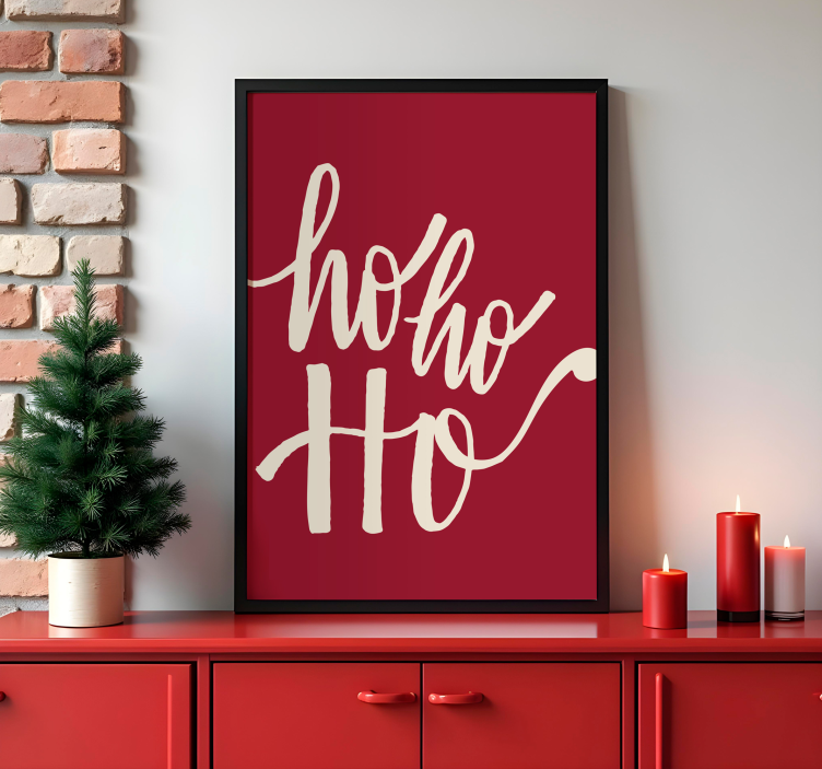 Ho ho ho christmas poster - TenStickers