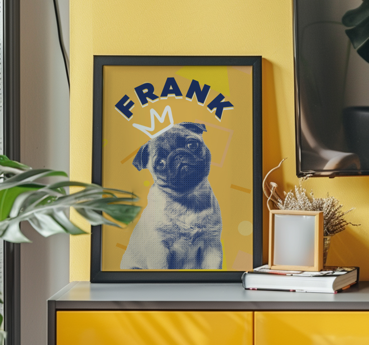 Personalised pop art dog poster - TenStickers