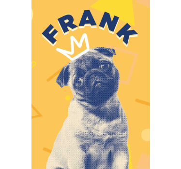 Personalised pop art dog poster - TenStickers