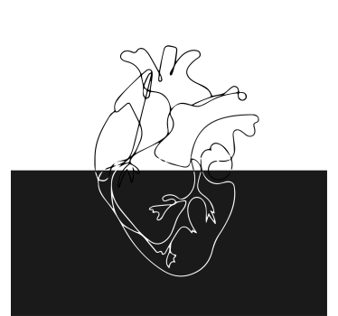 Poster for teenager geometric heart line art - TenStickers