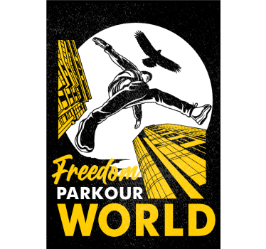 Poster for teenager parkour world - TenStickers
