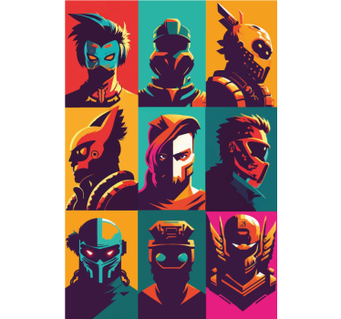 Poster for teenager featuring pop art heroes - TenStickers