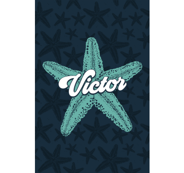 Poster for teenager starfish with name - TenStickers