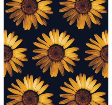 Living room poster yellow sunflower print - TenStickers