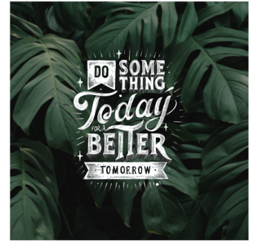 Living room poster quote a better tomorrow - TenStickers