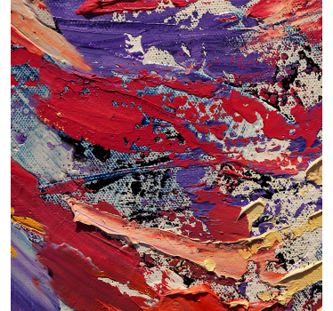 Living room poster splash of colors painting - TenStickers