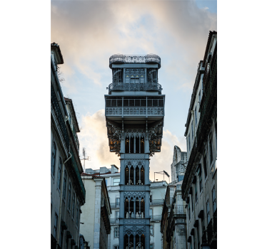 Living room poster lisboa lift - TenStickers