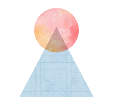 Living room poster sun and wall art triangle - TenStickers