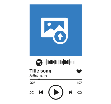 Living room poster custom spotify song art - TenStickers