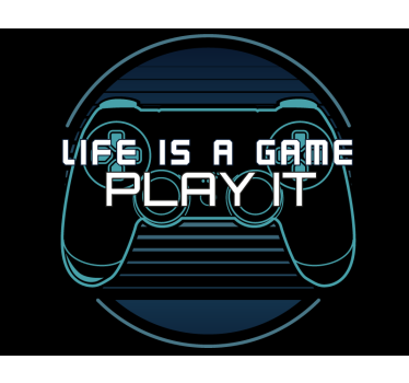 Video game poster life is a game - TenStickers
