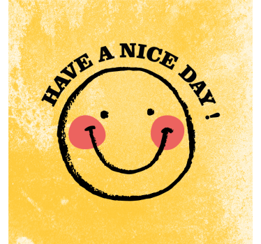 Poster for teenager with a cheerful smiley design - TenStickers