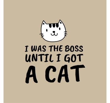 Poster for teenager i was a boss funny quote - TenStickers