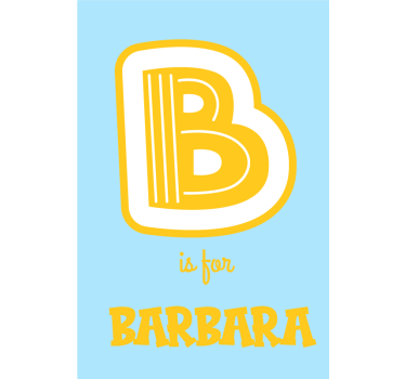 Poster for teenager with custom name design - TenStickers