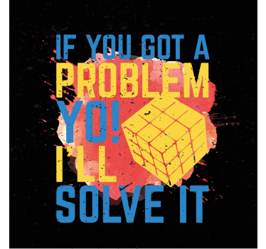 "poster for teenager life is like a rubik's cube" - TenStickers