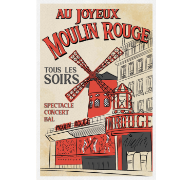 City poster the red mill - TenStickers