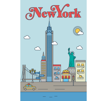New york city poster - TenStickers