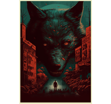 Wolf movie poster animal design poster - TenStickers