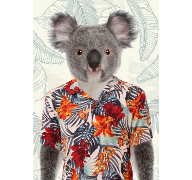 Elegant Koala  wall poster - TenStickers