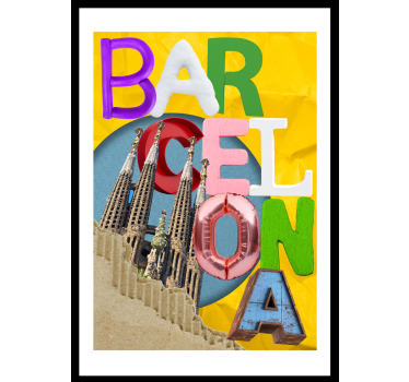 Barcelona College living  poster for wall - TenStickers