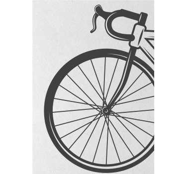 Minimalist Bicycle cycling poster - TenStickers