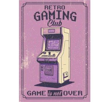 Retro gaming club poster for teenager - TenStickers
